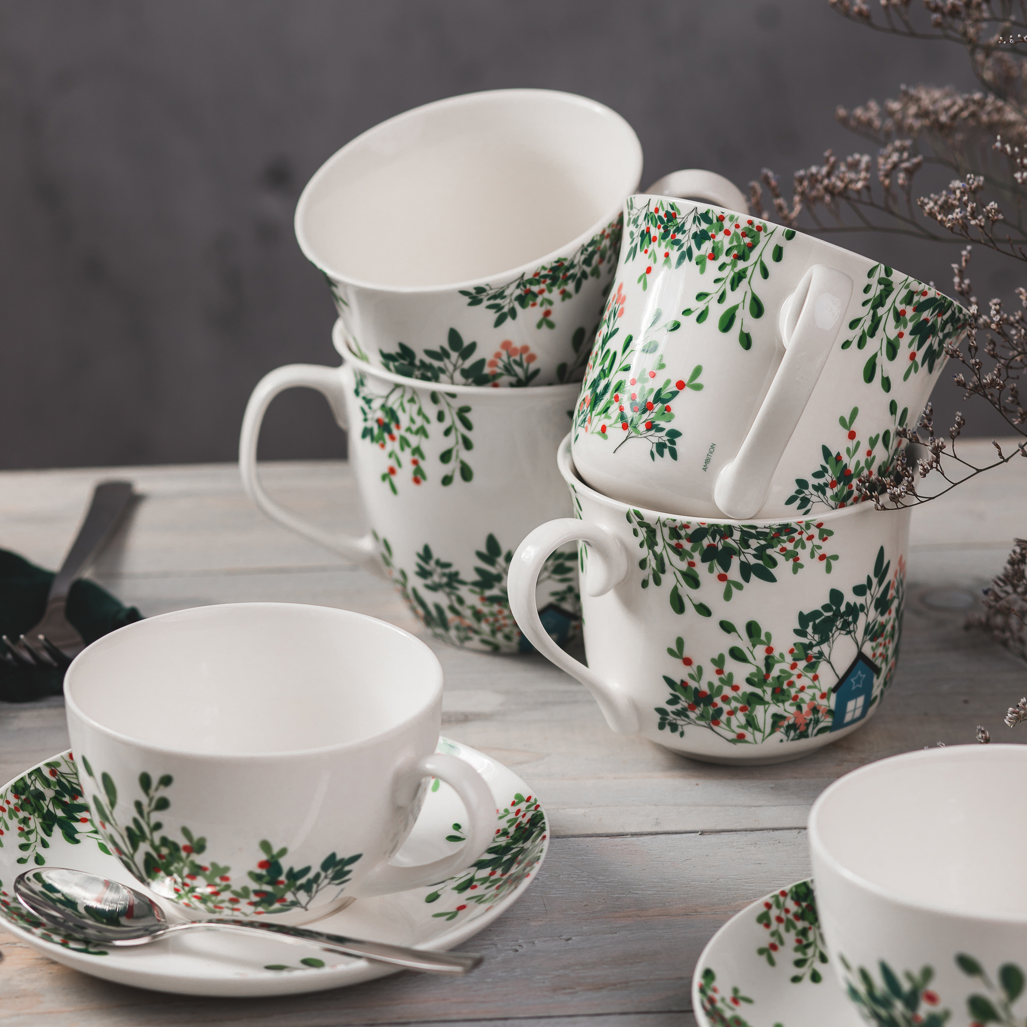 Set Tazzine E Piattini Nextday Catering Y112 - Bianco, Porcellana, Confezione Da 12 - Foto 8