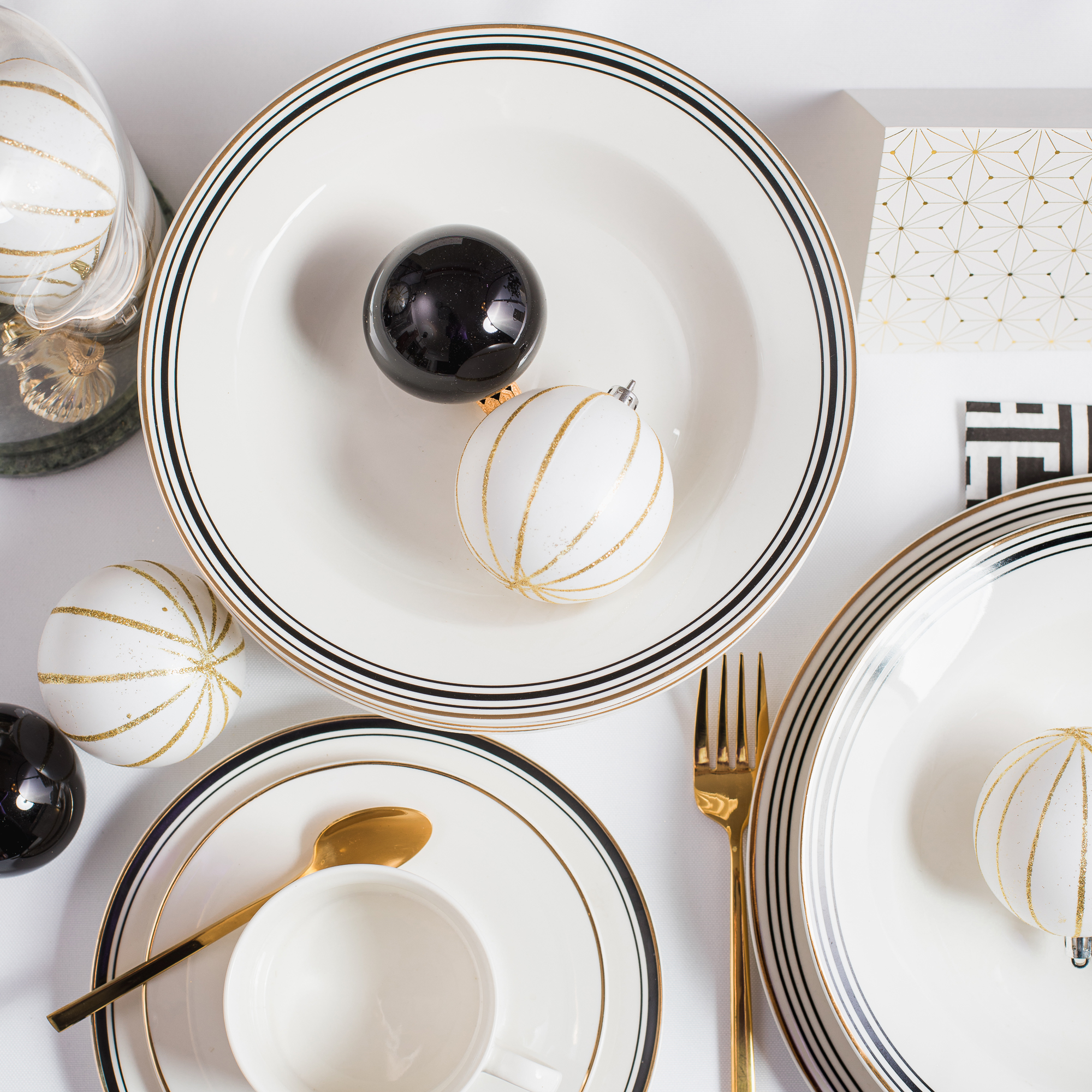 Servizio Da Tavola Denver - Porcellana, 18 Pezzi Per 6 Persone